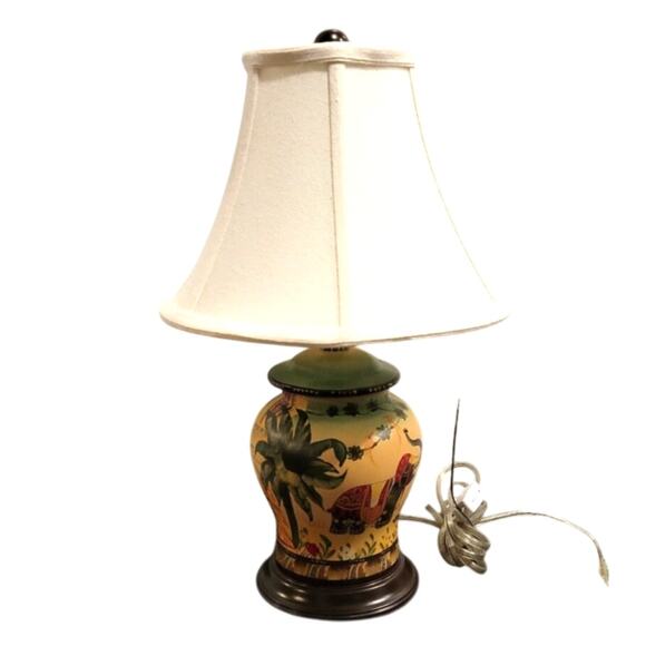 Safari Table Lamp & Shade Upscale Kid Room Elephant Jungle Theme Decor Small 18" - Picture 4 of 14